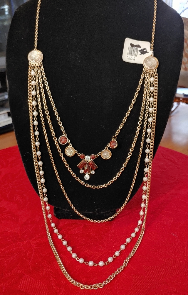 New w tags never worn 5 strand statement necklace